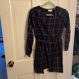 Holiday Dress-Tartan Girls Dress with Headband size 16